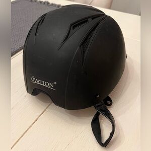 Ovation Black Horse Riding Helmet